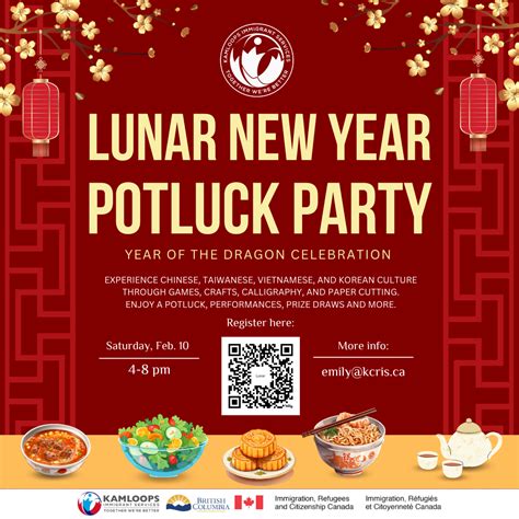 Lunar New Year Potluck Party Kamloops Immigrant Services