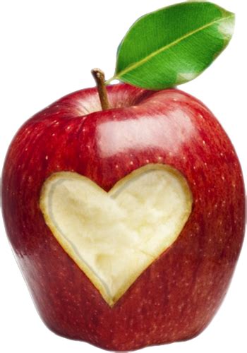 Tube Fruit Pomme Rouge Png Coeur Red Apple Png