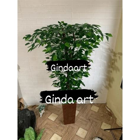 Jual Pohon Beringin Artificial Hiasan Sudut Ruangan 130 Cm Shopee