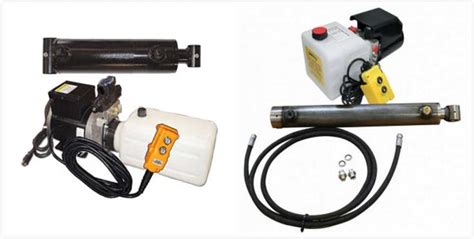 12 Volt Hydraulic Power Pack With 2 Hydraulic Rams Hoses And Fitting