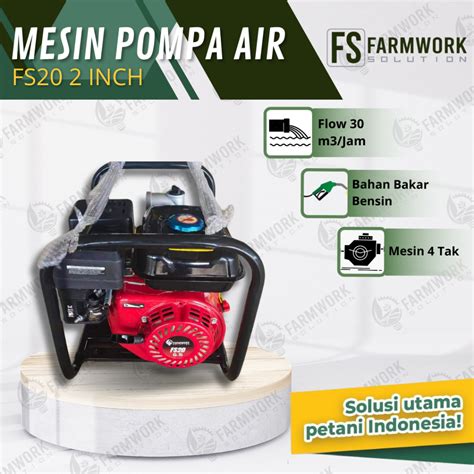 Jual Mesin Pompa Air Sawah Irigasi Alkon 2 INCH FS20 Water Pump 2