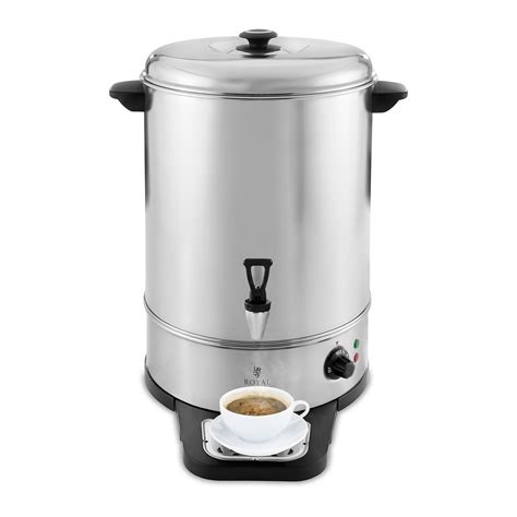 NEW HOT WATER URN DISPENSER STAINLESS STEEL CAPACITY UP TO LITRES CUPS EBay