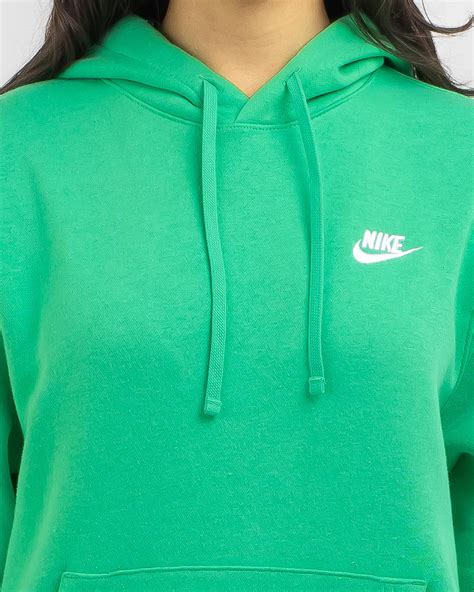 Shop Nike Club Hoodie In Spring Greenspring Greenwhite Fast