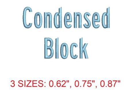 Block Embroidery Font