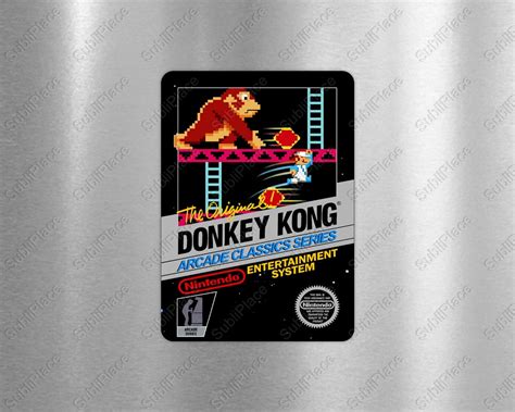 Donkey Kong NES Box Cover Video Game Fridge Magnet - Etsy