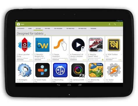 Google Play Mostrar Cu Les Son Las Apps Espec Ficas Para Tabletas