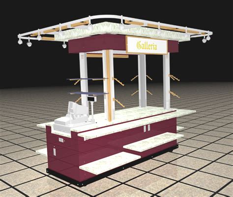 Retail Mechandising Units RMU Cart Or Kiosks For Malls