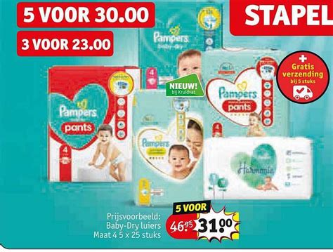 Pampers Baby Dry Luiers Aanbieding Bij Kruidvat