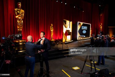 Media Prepare For The Nominations For The 95th Academy Awards In The