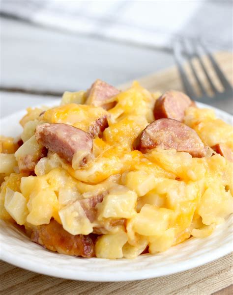 Slow Cooker Cheesy Kielbasa Hashbrown Casserole My Incredible Recipes