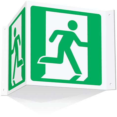 Running Man Projecting 3d Emergency Exit Sign Seton