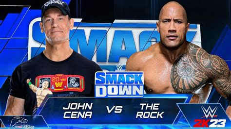 John Cena Vs The Rock Singles Match At WWE SmackDown YouTube