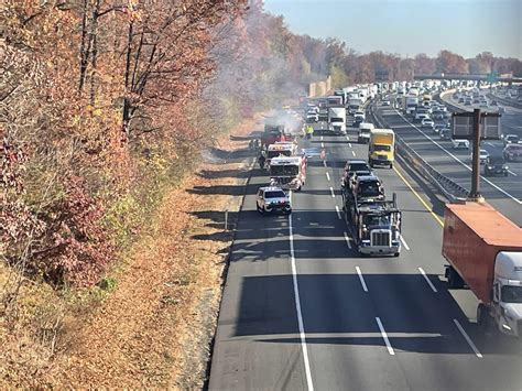 Tractor Trailer Fire Causes Major New Jersey Turnpike - Edison Reporter
