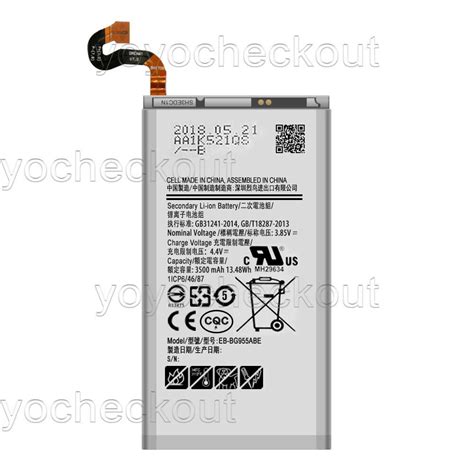 For Samsung Galaxy S8 Plus Replacement Battery EB BG955ABE EB BG955ABA