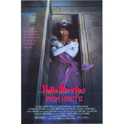 Hello Mary Lou Prom Night 2 Movie Poster Style C 11 X 17 1987