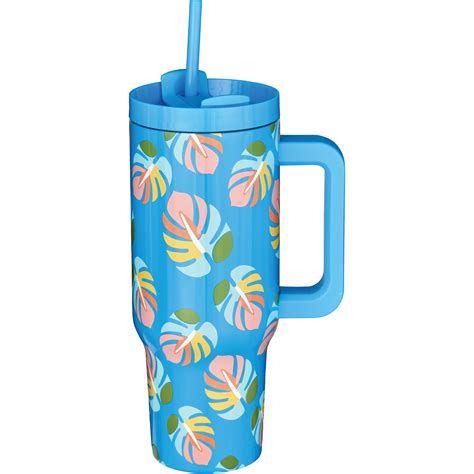 Destination Holiday Stainless Steel Tumbler Blue Palm Shop Seasonal