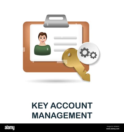 Key Account Management Icon 3d Illustration From Finance Management