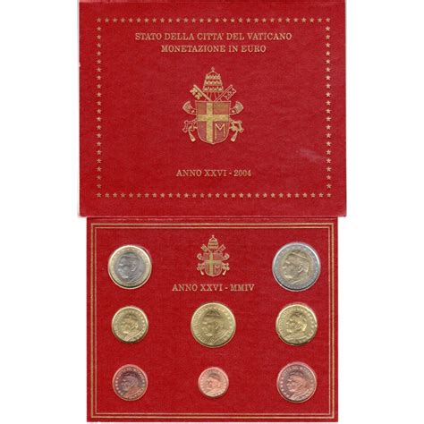 Accueil Monnaies Euro Coffret BU Vatican 2004 Jean Paul II