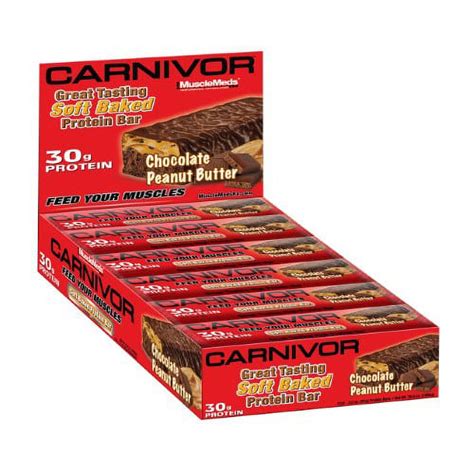 Musclemeds Carnivor Soft Baked Protein Bar Chocolate Peanut Butter