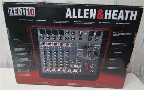 Allen Heath ZEDi 10 Hybrid Compact Mixer And 44 USB Interface