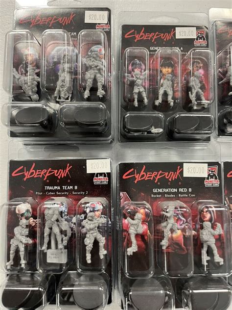 Cyberpunk Red Miniatures MIXED LOT Generation Red Combat Zoners