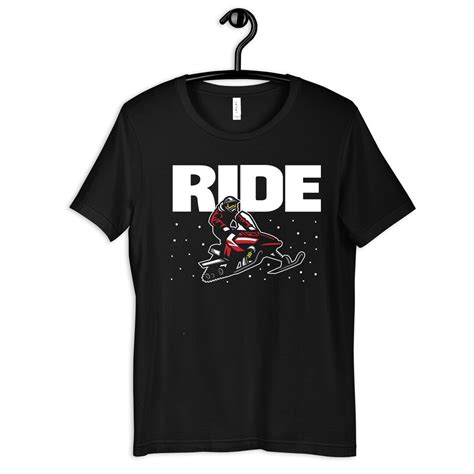 Ride Snowmobile Shirt Snowmobiling T Shirt Hoodie Sweatshirt Long