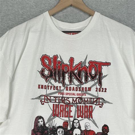 Slipknot Shirt Knotfest Roadshow Men Xxl White C Gem