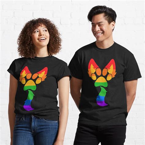 Gay Furry Pride Design T Shirt By Deathlycutie16 Redbubble