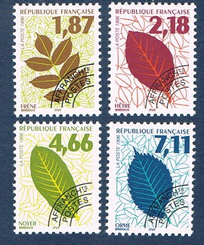 Timbres préoblitérés de France Réf Yvert Tellier N 236 à 239 neufs