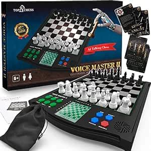 Buy TOP 1 CHESS Classic Voice Master Electronic Chess Set, Ages 6+, 1-2 ...