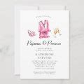 Pajamas Prosecco Pj Party Lingerie Bridal Shower Invitation Zazzle