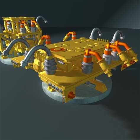 Subsea Manifolds D Model Ma Obj Fbx Free D