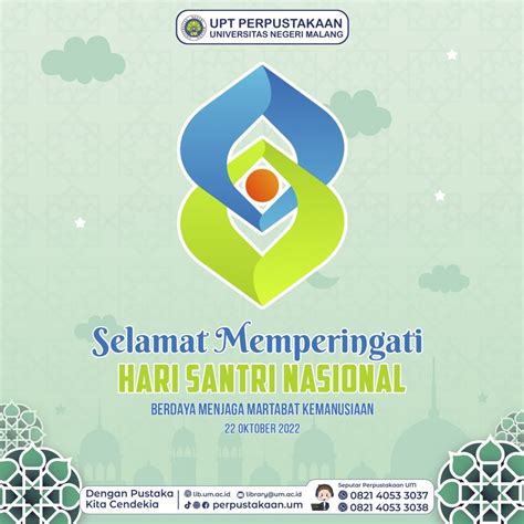 Selamat Memperingati Hari Santri Nasional Upt Perpustakaan Um