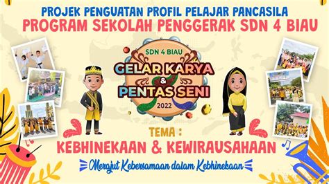 DOKUMENTASI GELAR KARYA SEKOLAH PENGGERAK SD NEGERI 4 BIAU KABUPATEN