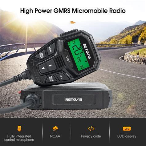 Retevis Ra Gmrs Car Walkie Talkie W W High Power Fully Integrated