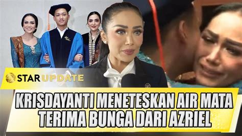 Krisdayanti Meneteskan Air Mata Terima Bunga Dari Azriel Hermansyah