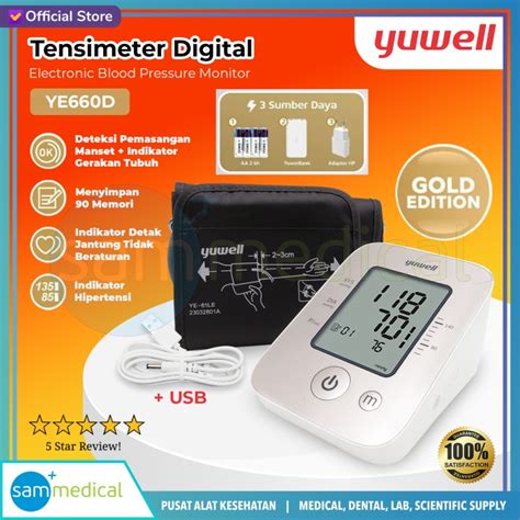 Jual Yuwell Tensimeter Digital Usb Gold Edition Ye D Kota Bandung