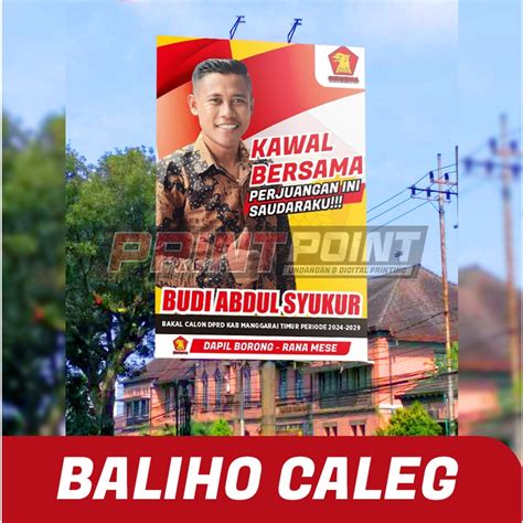 Jual Banner Spanduk Besar Baliho Caleg Pilkada Pilkades Legislatif