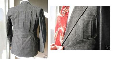 The 1930s Peak Lapel Double Pleated Patch Pocket Belt Back Jacket