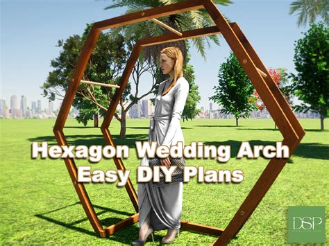 Portable Hexagon Wedding Arbor DIY Plans Hexagon Wedding Arch Plans