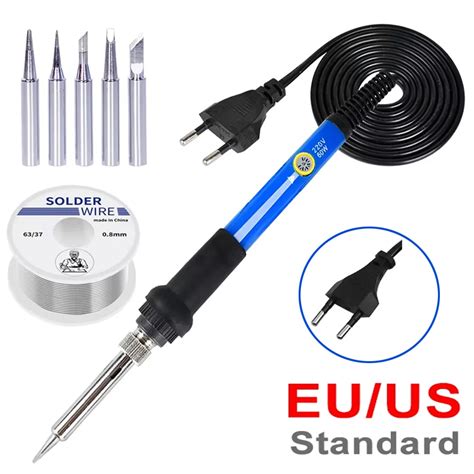 V V W Adjustable Temperature Electric Soldering Iron Welding