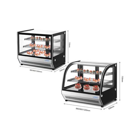 Mini Cake Display Fridge Bakery Showcase Table Top Cake Chiller Display