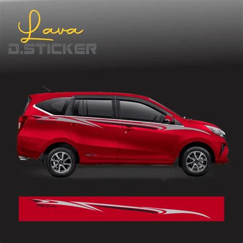 Stiker Mobil Cutting Sticker Mobil Sigra Calya Striping Stiker List