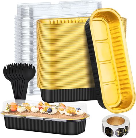 Amazon Disposable Mini Loaf Pans With Lids Pack Aluminum Foil