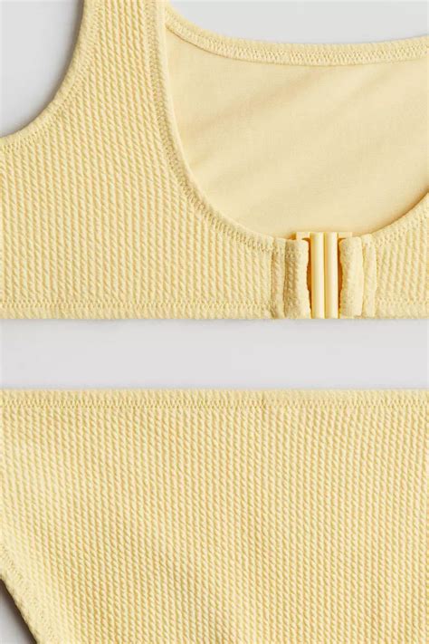 Buy H M Textured Bikini Online Zalora Malaysia