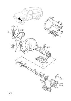 Opel Monterey Front Axle And Suspension Opel Epc Online