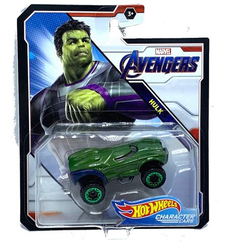 Hot Wheels Avengers Hulk Marvel Character Car Amazon In Toys Games