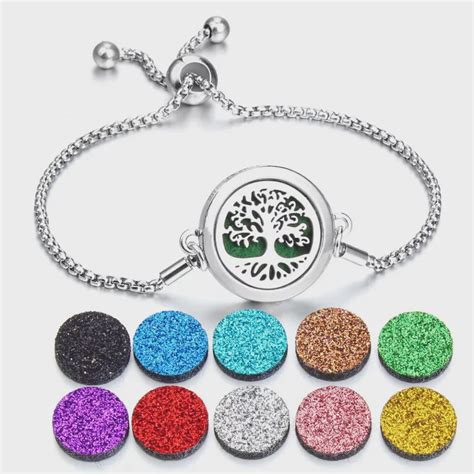 Pulseira Bracelete Ajust Vel Aromatizador Difusor Pessoal Em A O Inox