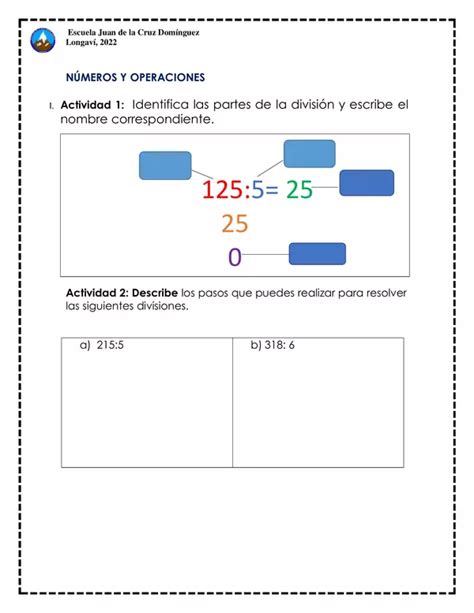 Evaluación informal Matematicas profe social