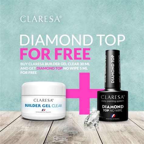 CLARESA Clear Builder Gel 25 G FREE Top No Wipe 5 Ml CLARESA The